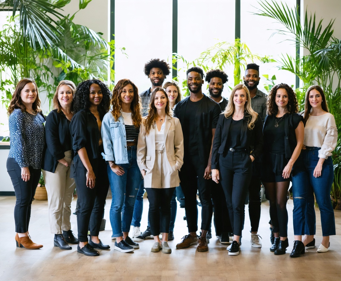 Команда экспертов и инструкторов Miami Digital Skills в современном офисе в Coconut Grove